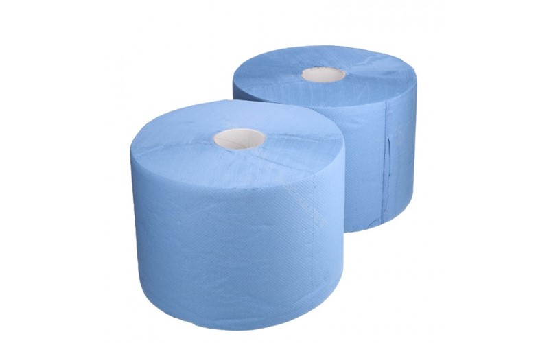 Mehrzweck Papiertücher, 2-lagig, 360m x 22.5cm, blau, 2x1000 Blatt