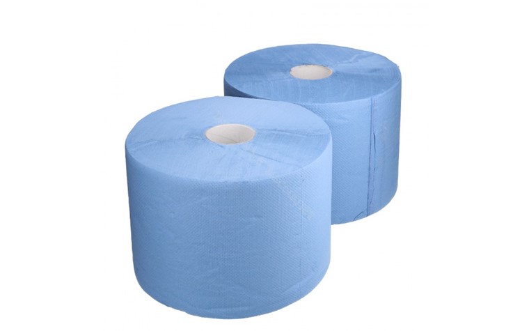 Papier essuie-tout, - 3 ply - 360m x 22.5cm, bleu (=2 rlx)